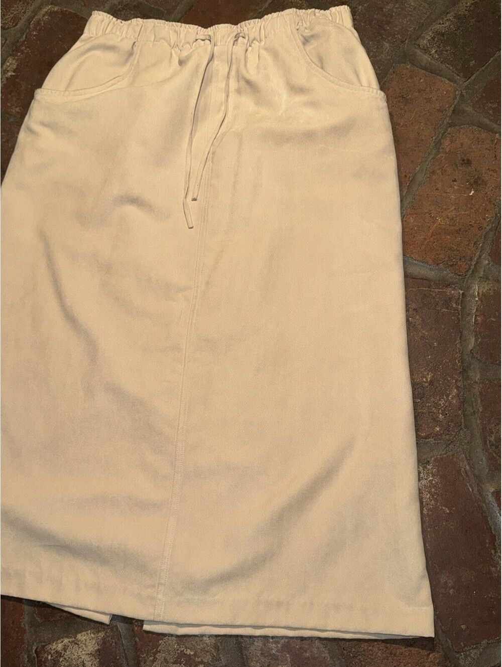VTG Blassport Polyester Skirt Women’s Size 14 Two Pockets Suede Feel - Picture 2 of 7
